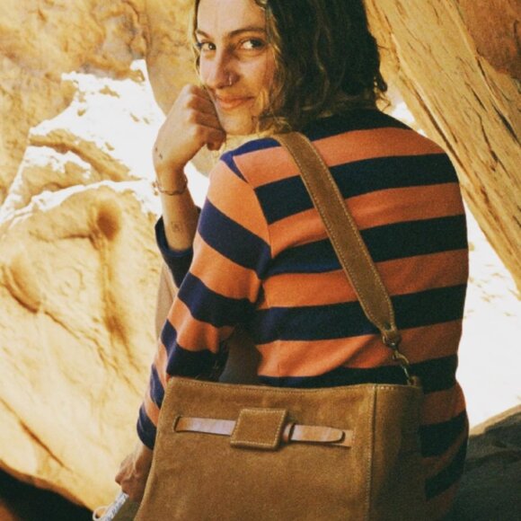 Parker Thatch Jackie Bag Caramel Suede - No longer sold online - Picture 4 of 10